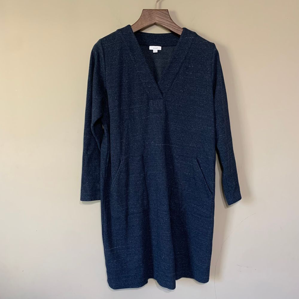 J.Jill Pure Jill Patch-Pocket V-Neck Navy Dress  Every Week Dress Size Large